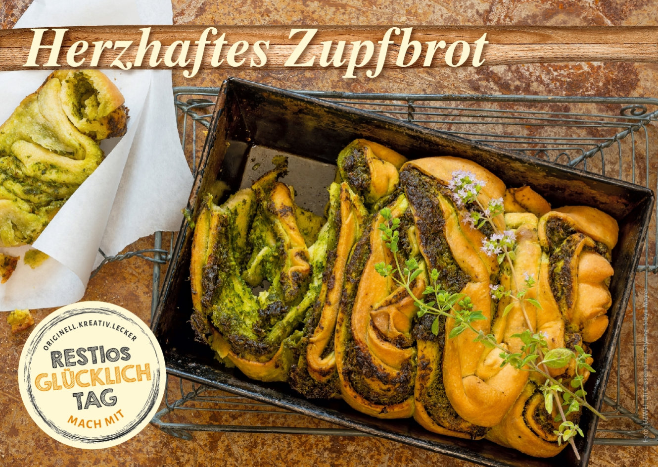 Herzhaftes Zupfbrot